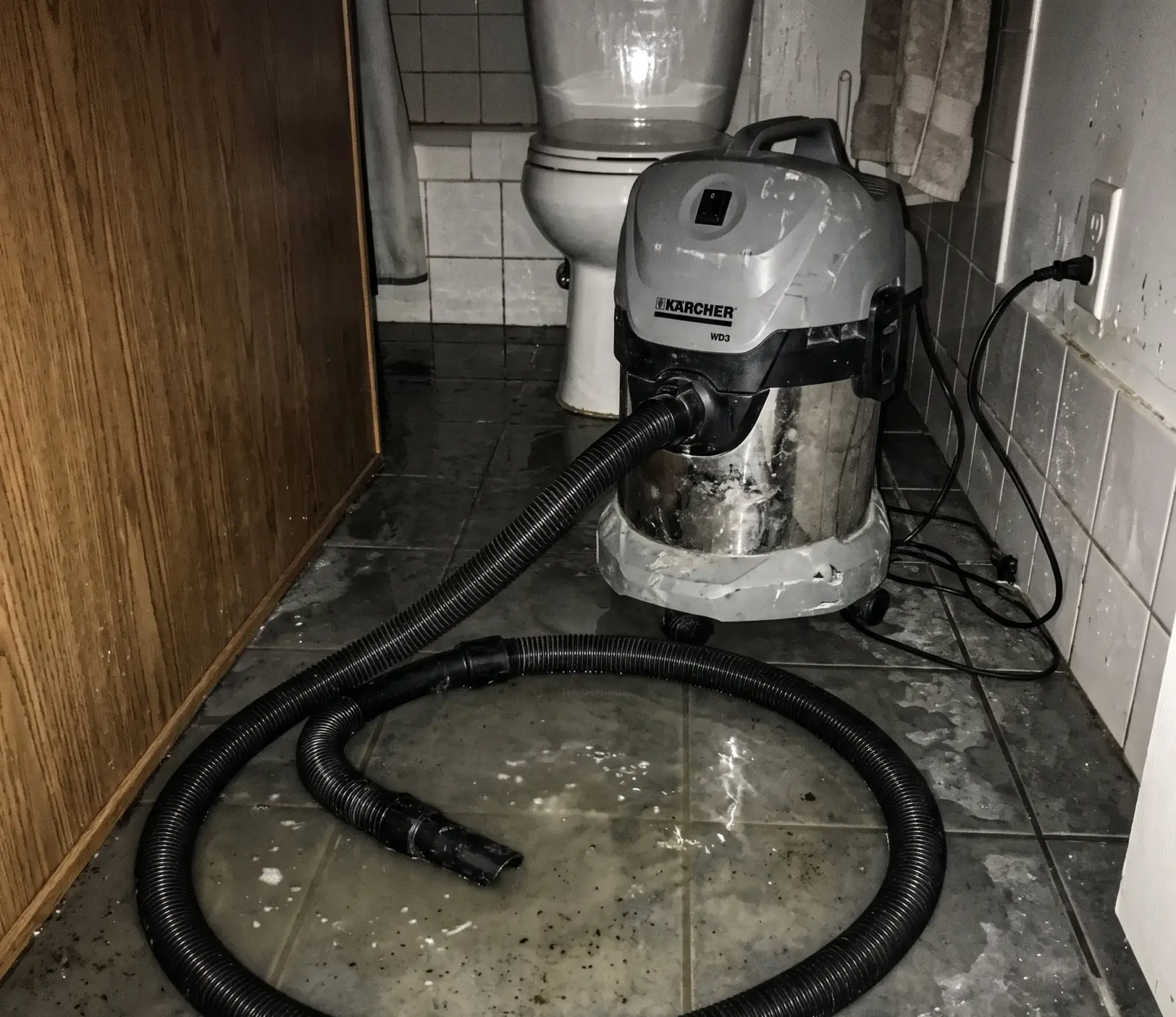Water extraction for a home in Carmel being checked over